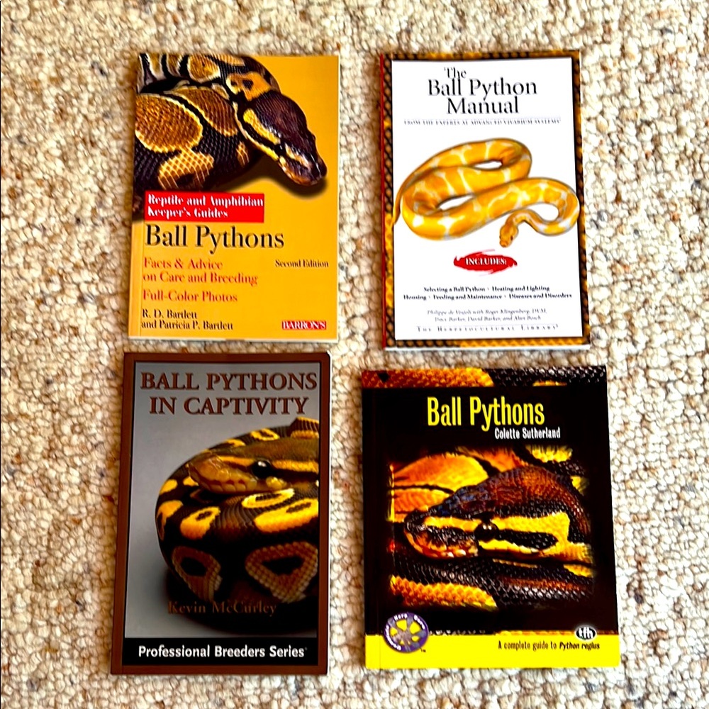 Set of 4 Ball Python Informational Care Booklets